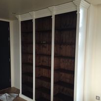 Victorian Style Triple Bookcase