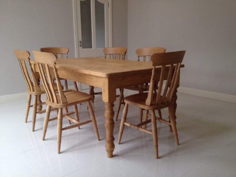 Waxed Country Farmhouse Table