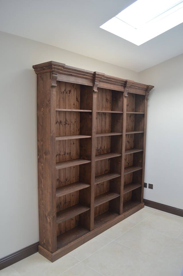 Victorian Style Triple Bookcase