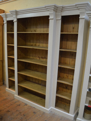 Victorian Style Breakfront Bookcase