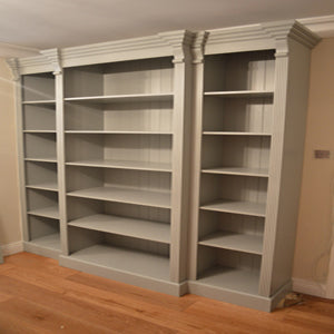 Victorian Style Breakfront Bookcase