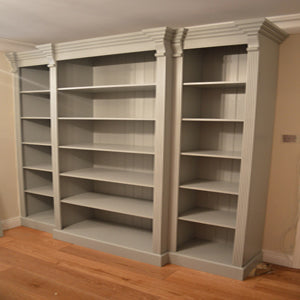 Victorian Style Breakfront Bookcase