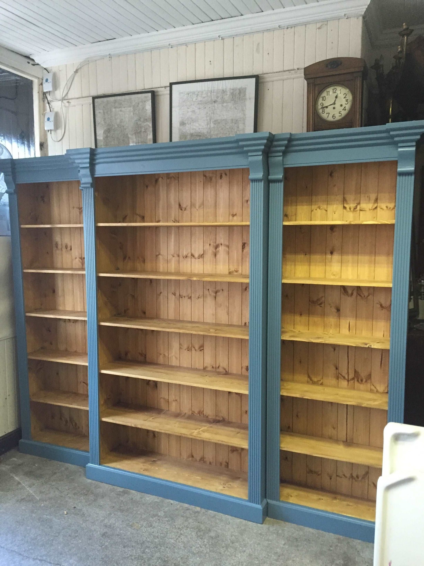 Victorian Style Breakfront Bookcase