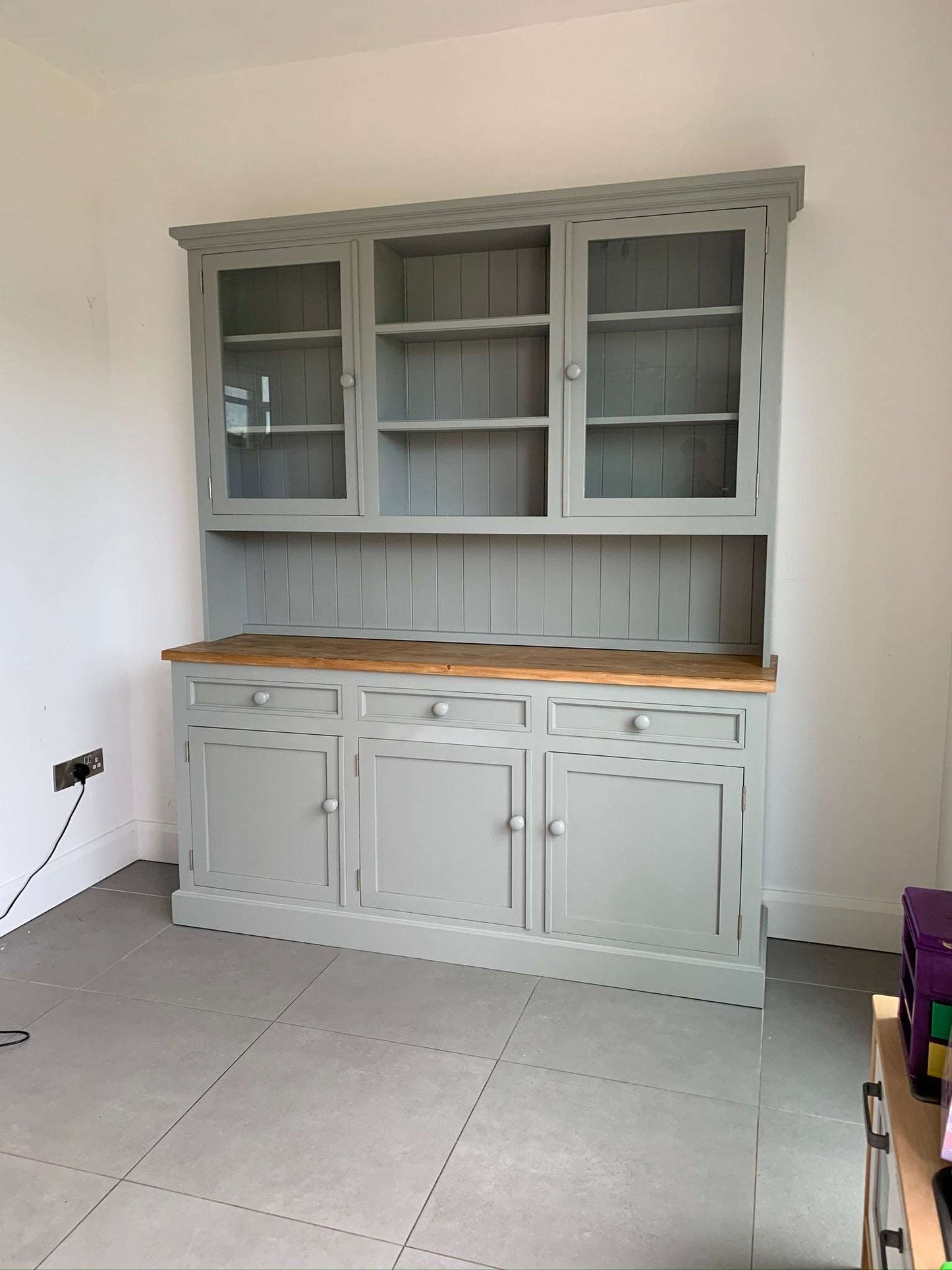 Kitchen Dresser - Half Glazed Top