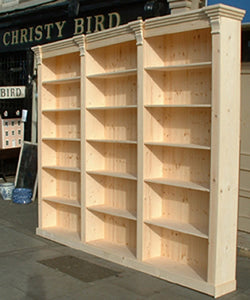 Victorian Style Triple Bookcase