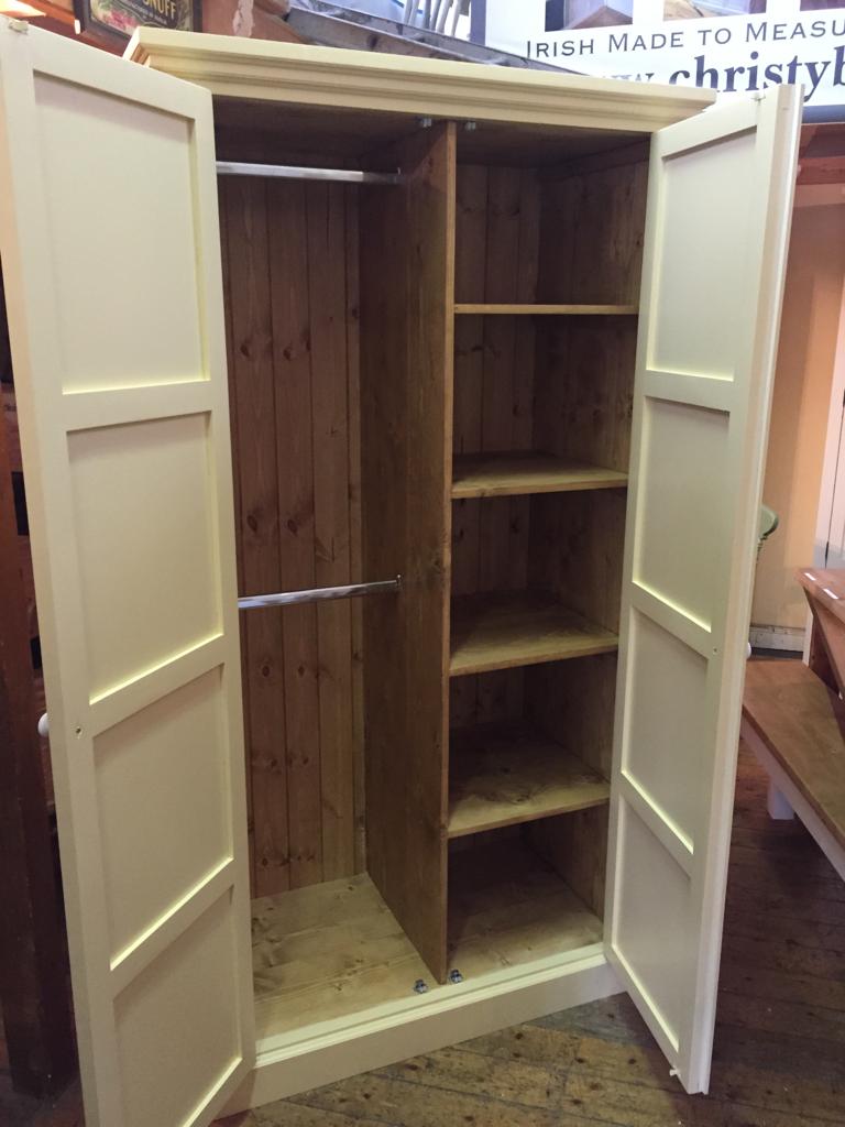 Shaker Style Wardrobe - Half Hanging/Half Shelves