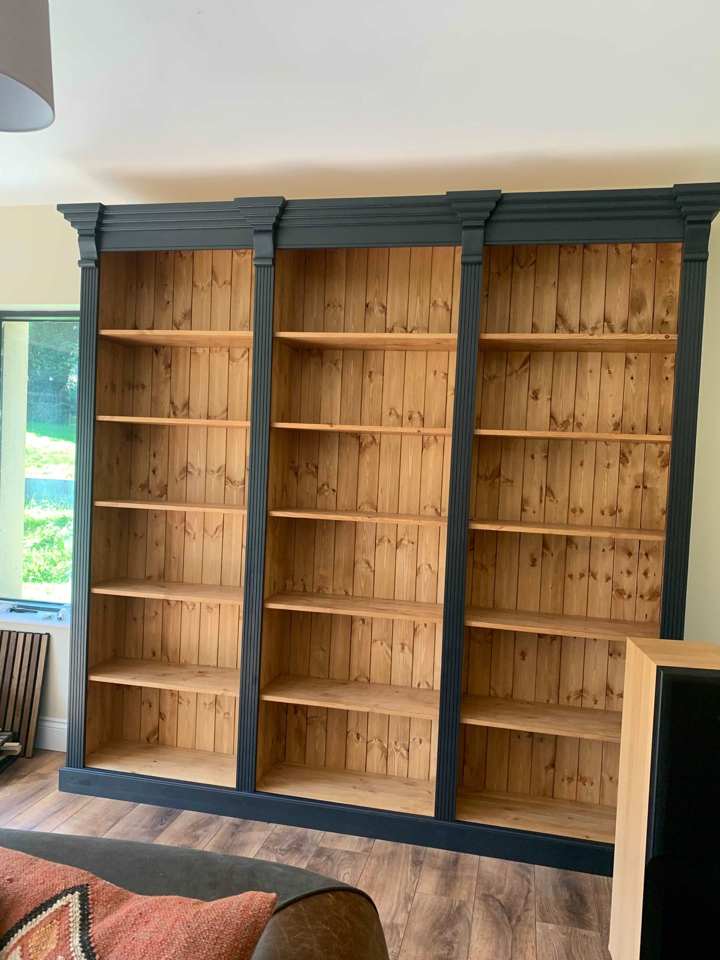 Victorian Style Triple Bookcase