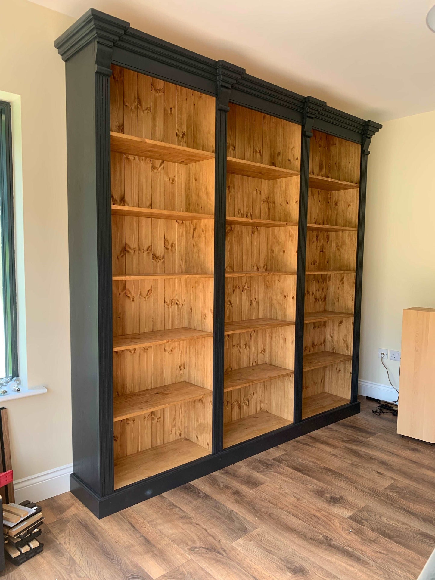 Victorian Style Triple Bookcase