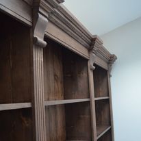 Victorian Style Triple Bookcase