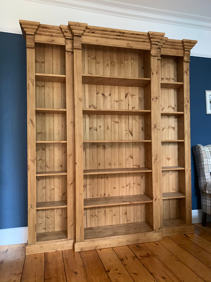 Victorian Style Breakfront Bookcase